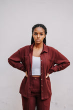 Load image into Gallery viewer, LIÓN Pants - S (wine-red)