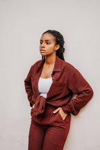 Load image into Gallery viewer, EMILION Blouse - wine red