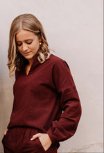 Load image into Gallery viewer, MONTPELLIER Top - M (wine red)
