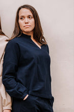 Load image into Gallery viewer, MONTPELLIER Top - S (navy)
